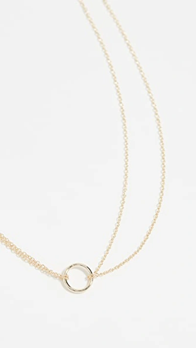 Shop Shashi Circle Necklace In Gold