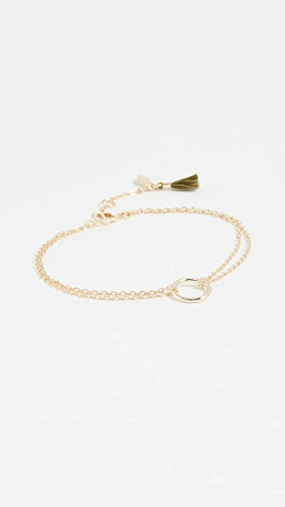 Shop Shashi Circle Bracelet In Gold