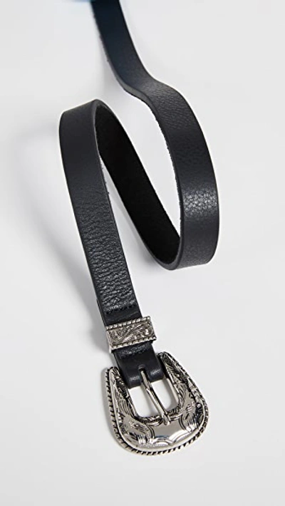 Shop B-low The Belt Baby Frank Belt In Black/silver