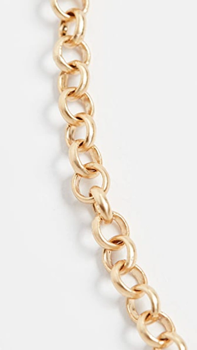 Shop Madewell Spirit Circle Link Chain In Vintage Gold