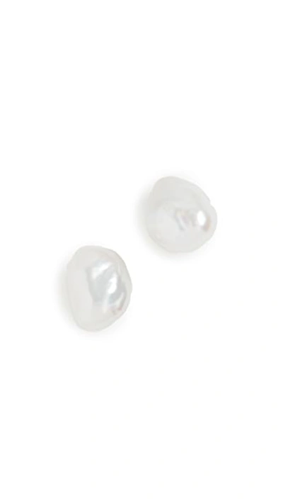 Shop Agmes Pearl Stud Earrings