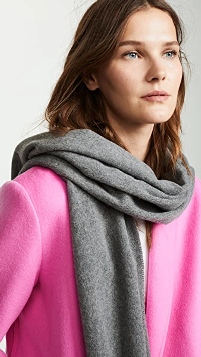 Shop Acne Studios Canada Narrow Scarf In Grey Melange