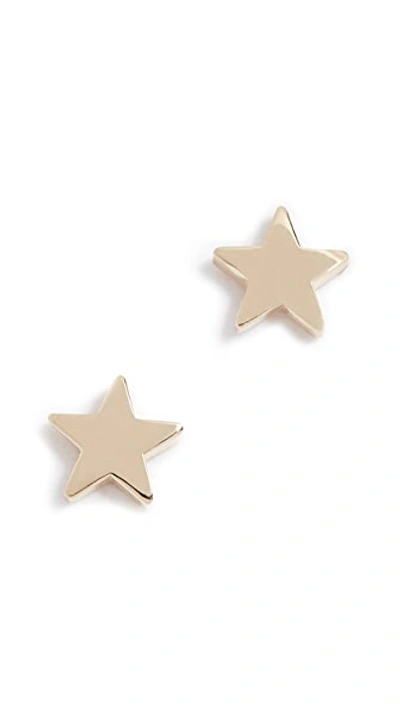 18k Gold Mini Star Stud Earrings