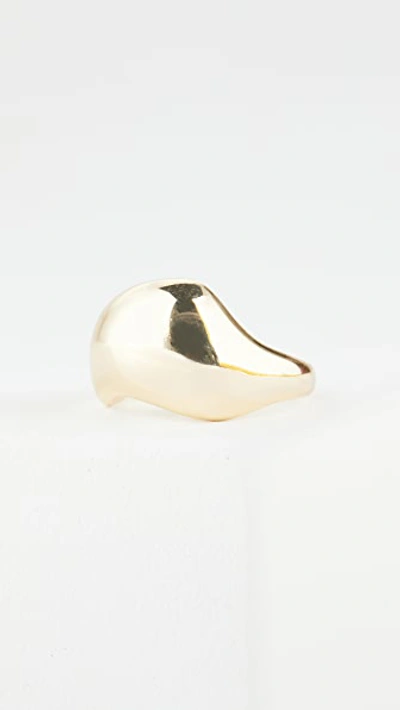 Shop Shashi Liquid Metal Ring In Gold