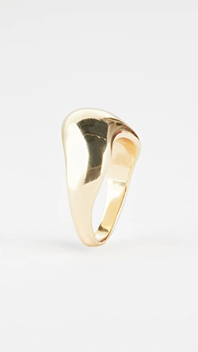 Shop Shashi Liquid Metal Ring In Gold
