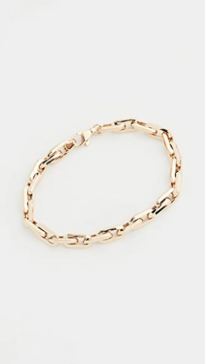 Shop Adina Reyter 14k Thick Cable Chain Bracelet In Yellow Gold
