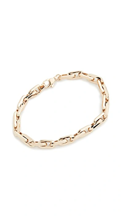 Shop Adina Reyter 14k Thick Cable Chain Bracelet In Yellow Gold