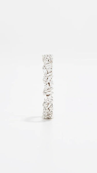 Shop Suzanne Kalan 18k Fireworks Gold Eternity Band Ring In White Gold
