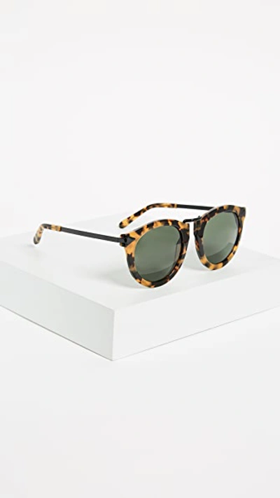 Shop Karen Walker Harvest Sunglasses In Crazy Tort/smoke Mono