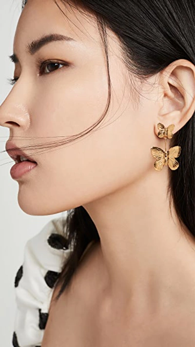 Shop Jennifer Behr Ella Earrings In Gold