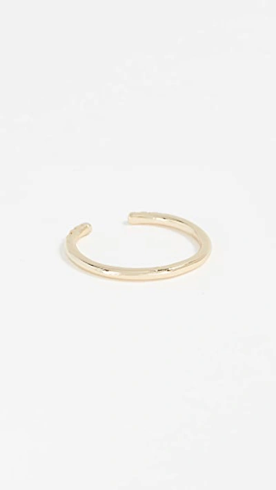 Shop Shashi Ava Ring In Clear/gold