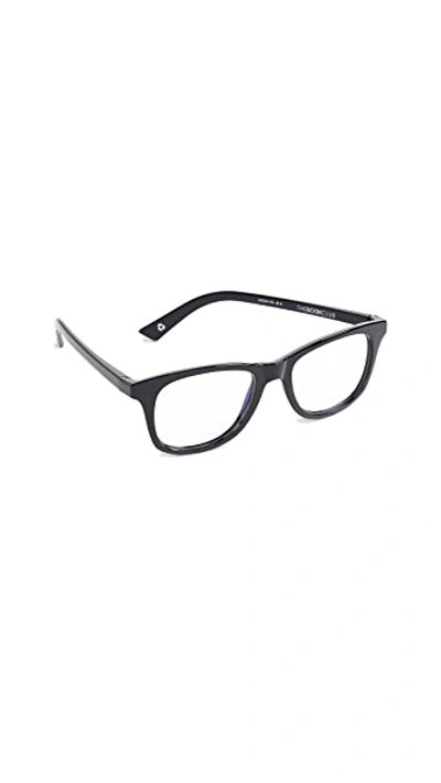 Shop The Book Club Blue Light Grime In Banishment Glasses In Black