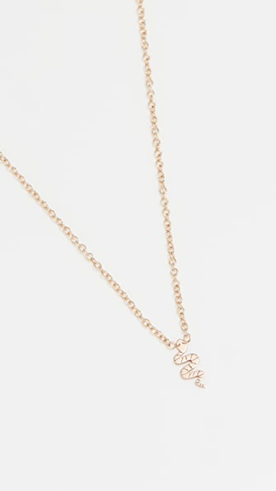 Shop Zoë Chicco Itty Bitty Symbols Necklace In Gold