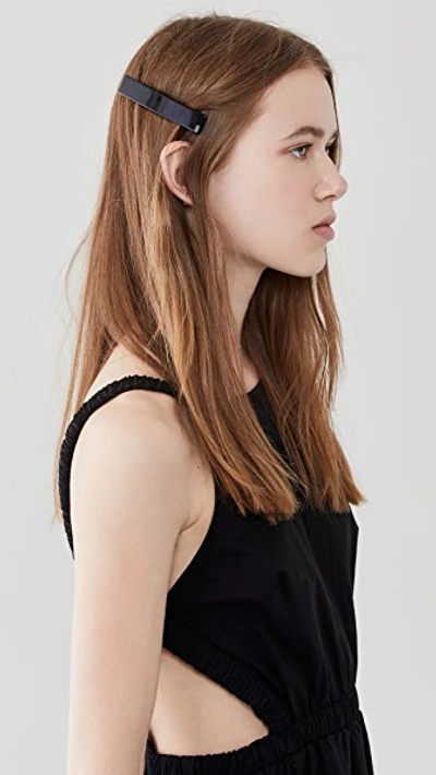 Alexandre De Paris Thin Hair Clip In Black