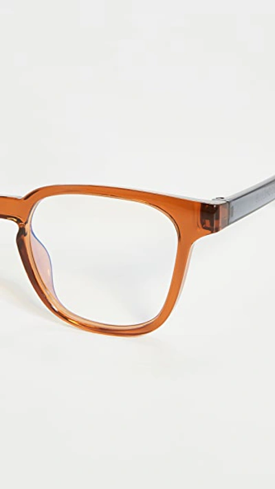 Shop The Book Club Blue Light Twelve Hungry Bens Glasses In Clay Spruce