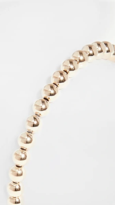 Shop Alexa Leigh 5mm Gold Ball Bracelet In Yellow Gold