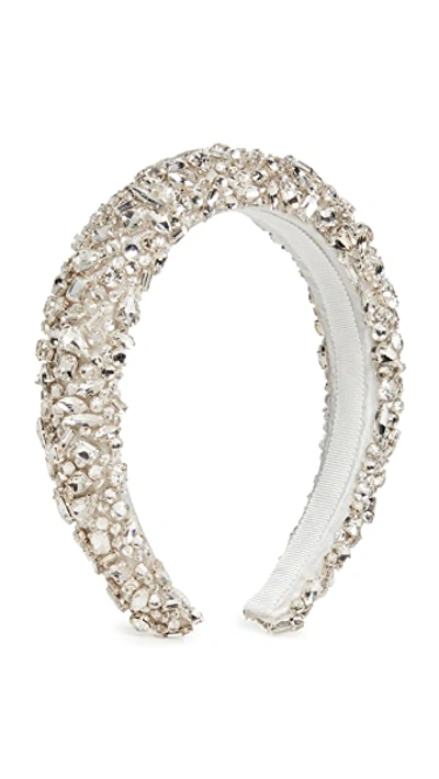 Shop Jennifer Behr Czarina Headband In Crystal