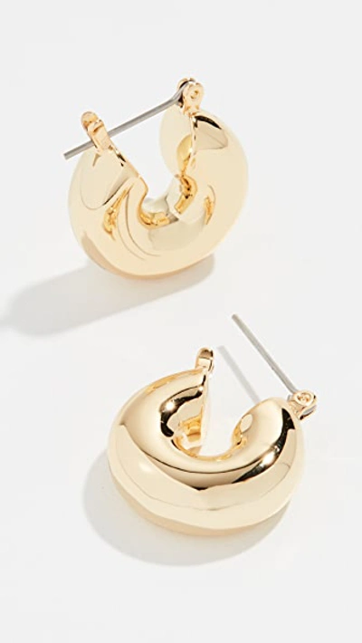 Shop Luv Aj Mini Donut Hoop Earrings In Gold