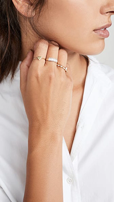 Shop Adina Reyter Stack Baguette Ring In Yellow Gold