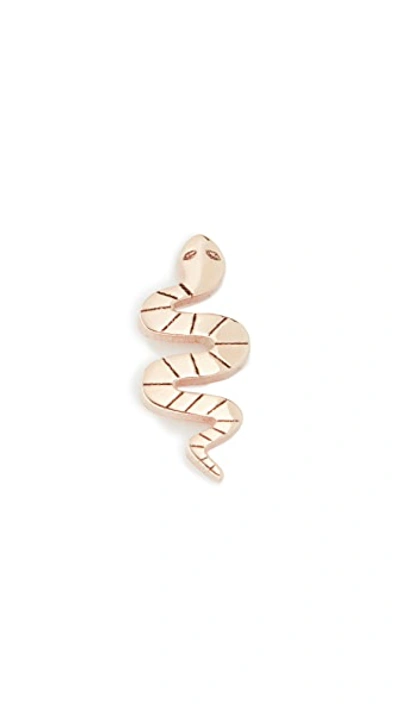 Shop Zoë Chicco Itty Bitty Symbols Earring In Gold
