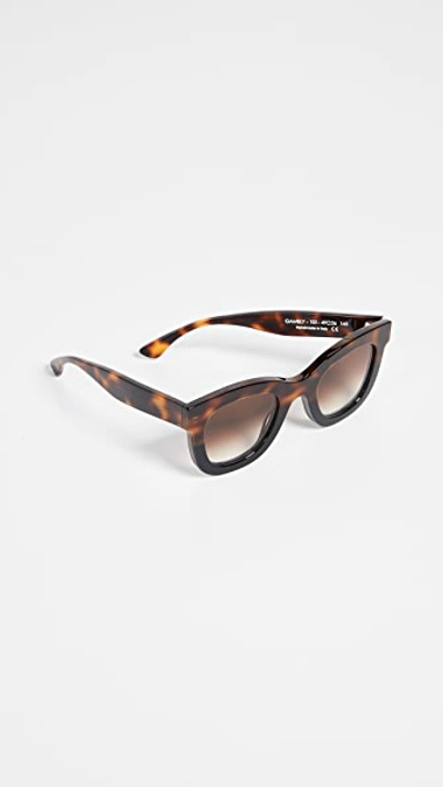 Shop Thierry Lasry Gambly 101 Sunglasses In Tortoise/black