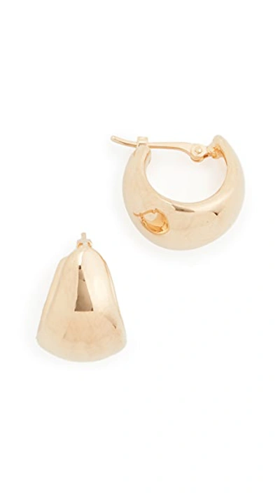 Shop Ariel Gordon Jewelry 14k Helium Huggie Earrings In Gold