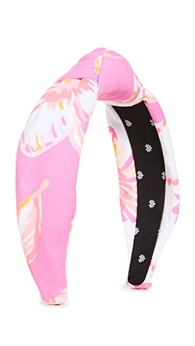 Shop Lele Sadoughi X Lilly Pulitzer Knotted Headband In Beach Blooms