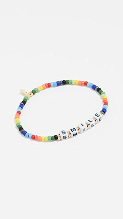 Shop Shashi Smile Rainbow Bracelet In Multi