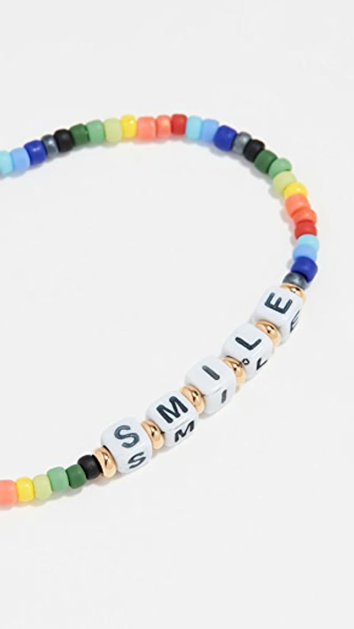 Shop Shashi Smile Rainbow Bracelet In Multi