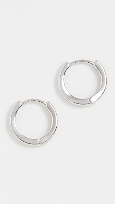 Shop Adinas Jewels Plain Ring Huggie Earrings