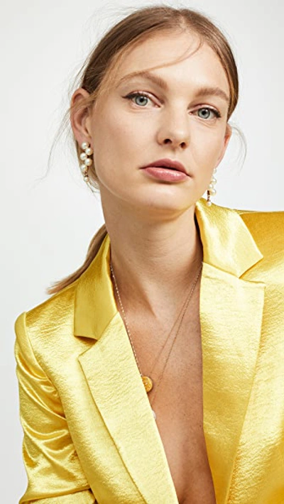 Shop Jennifer Behr Marcella Earrings In Gold
