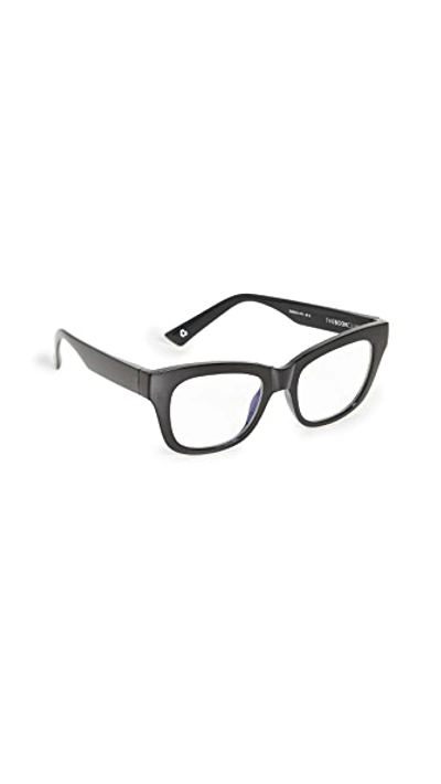 Shop The Book Club The Hate Relax Me Blue Light Blocking Glasses In Black