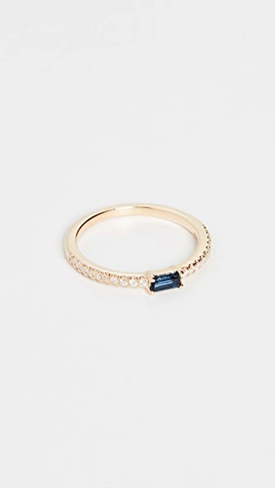 Shop My Story The Julia Birthstone 14k Ring - September In September - Sapphire