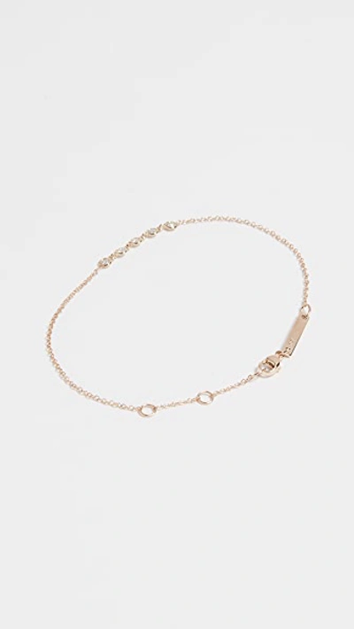 Shop Zoë Chicco 14k 5 Linked Floating Diamond Bracelet