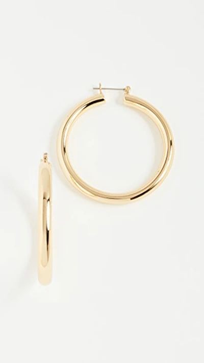 Shop Luv Aj Amalfi Tube Earrings In Gold