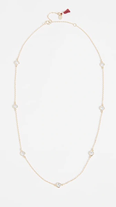 Shop Shashi Emily Necklace In Yellow Gold