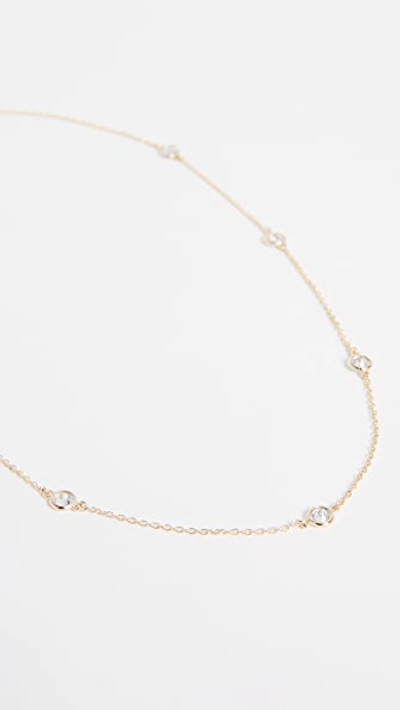 Shop Shashi Emily Necklace In Yellow Gold