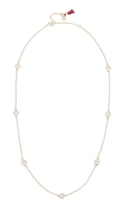Shop Shashi Emily Necklace In Yellow Gold