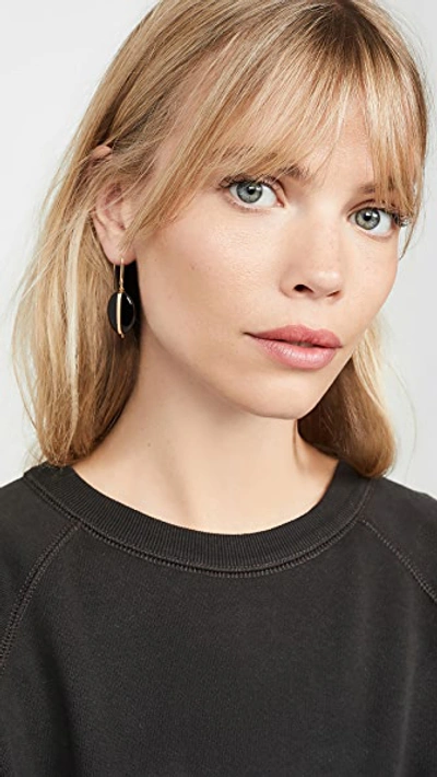 Shop Isabel Marant Agate Stone Earrings In Black