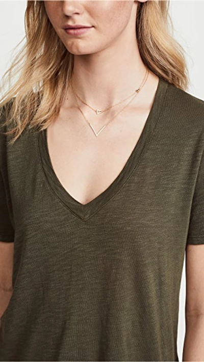 Shop Jennifer Zeuner Jewelry Bianca Small Necklace In Gold