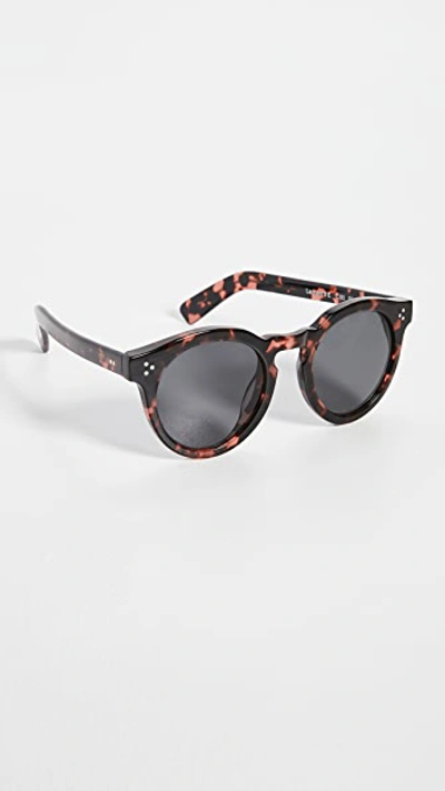 Shop Illesteva Leonard Ii E Pink Tortoise Sunglasses