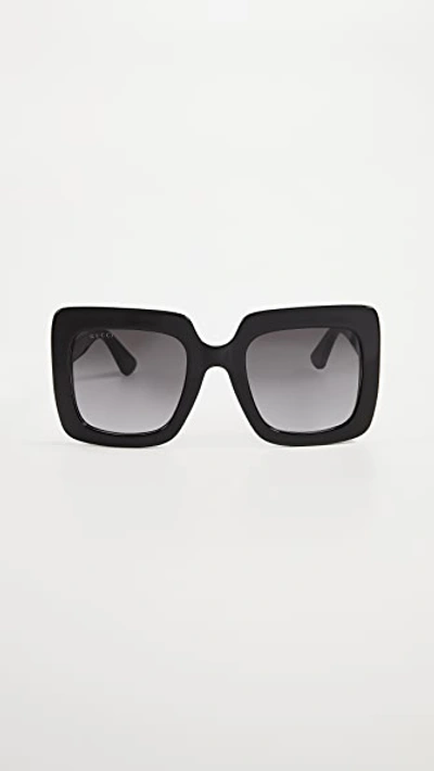 GG Square Oversized Sunglasses