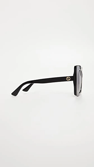GG Square Oversized Sunglasses