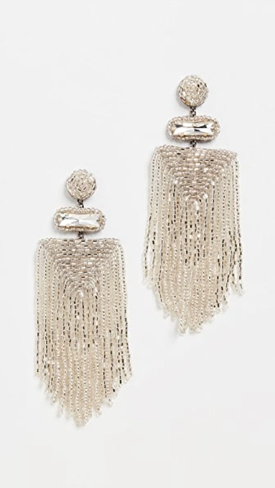 Shop Deepa Gurnani Deepa By  Jody Earrings In Silver