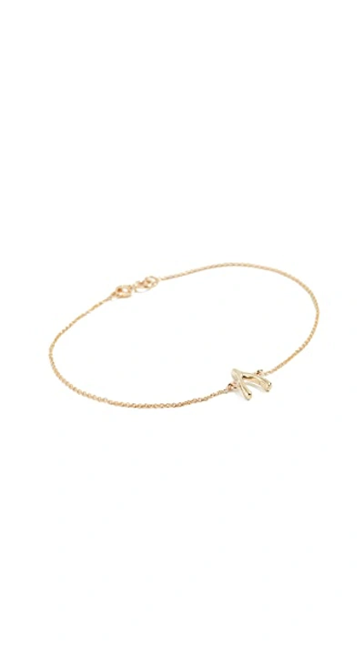 Shop Jennifer Meyer Jewelry 18k Gold Wishbone Bracelet