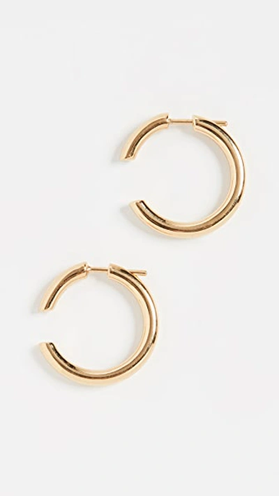 Shop Maria Black Disrupted 22 Hoops In Gold