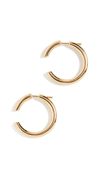 Shop Maria Black Disrupted 22 Hoops In Gold