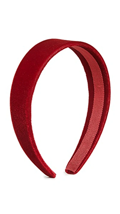 Shop Jennifer Behr Charlize Headband In Velvet