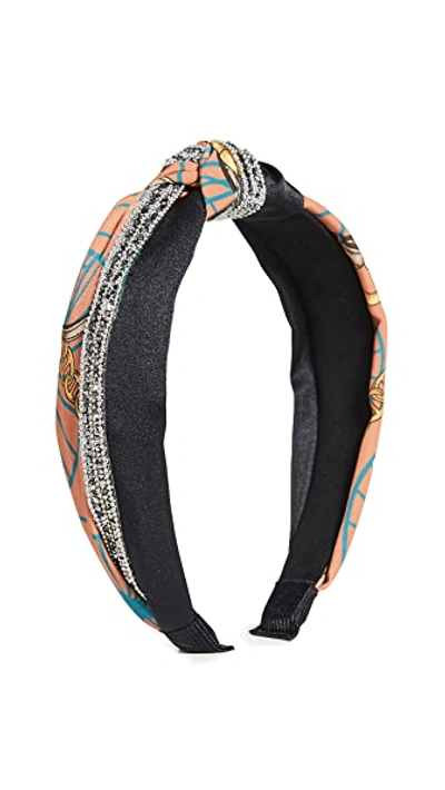 Shop Shashi Alessandra Headband In Coral