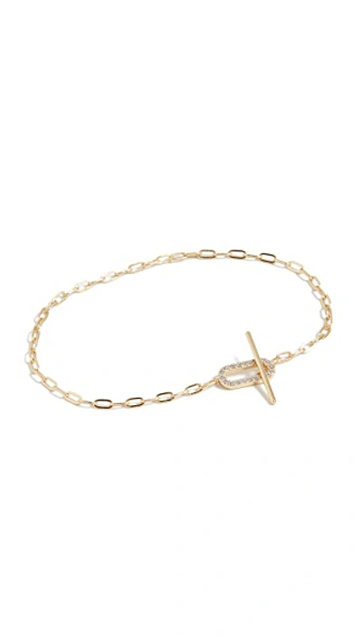 Shop Shashi Jade Pave Bracelet In Gold